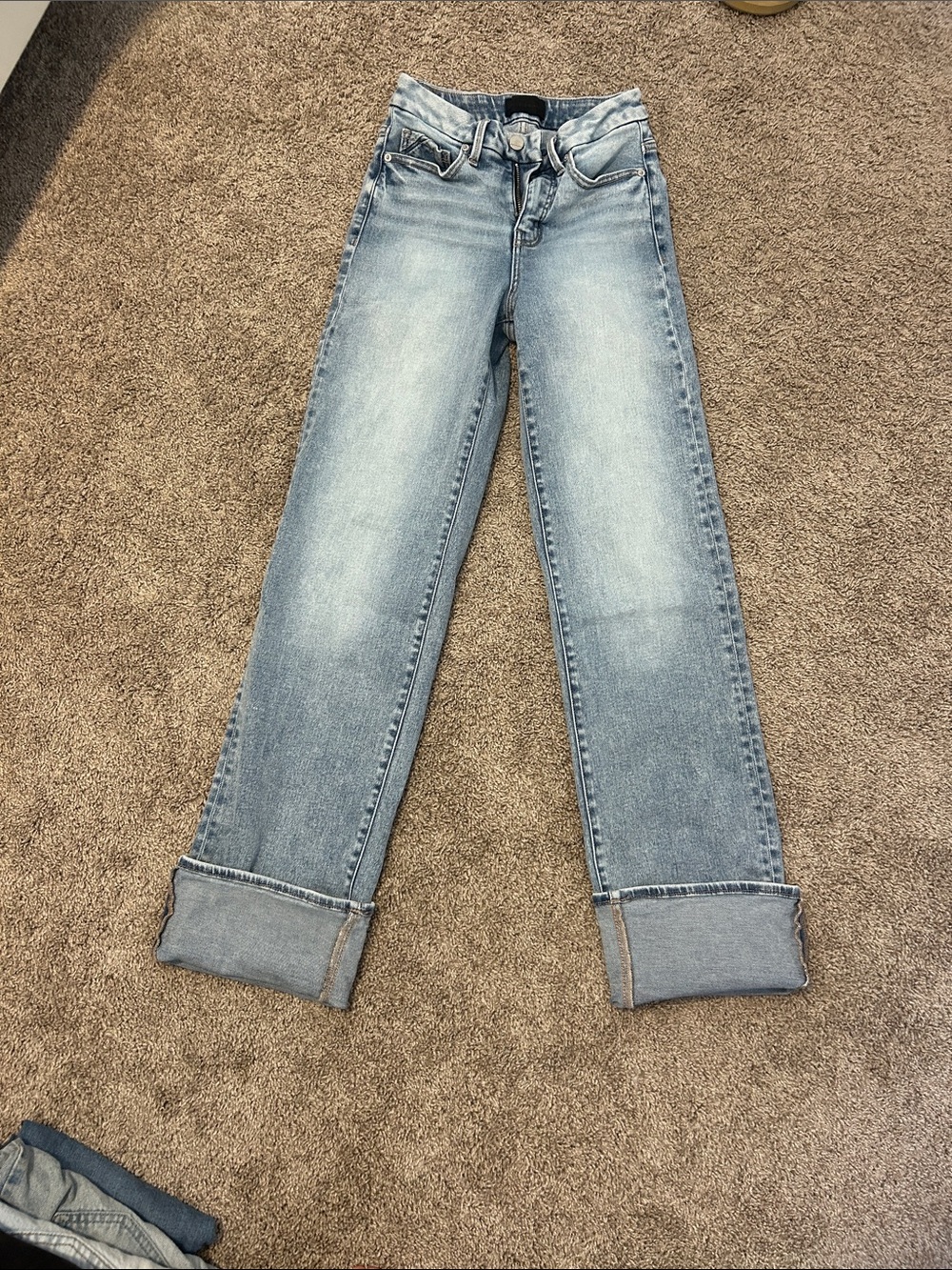 Buckle Light Blue Straight-Leg Women's Jeans